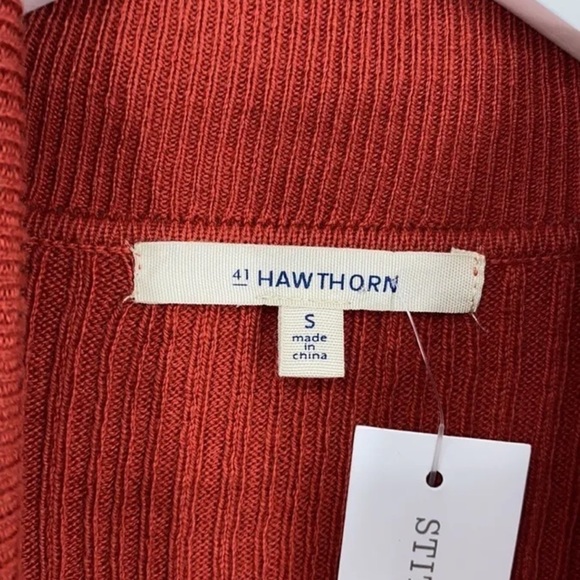 .41 Hawthorn Cotton Rayon Ribbed Knit Turtleneck Sweater- - Picture 5 of 9
